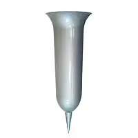 Вазон, ваза для цветов высокий 37см(24067) Серый