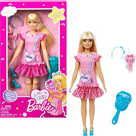 Лялька моя перша Барбі Малібу блондинка з кошеням 34 см My First Barbie Malibu mattel HLL19 оригінал