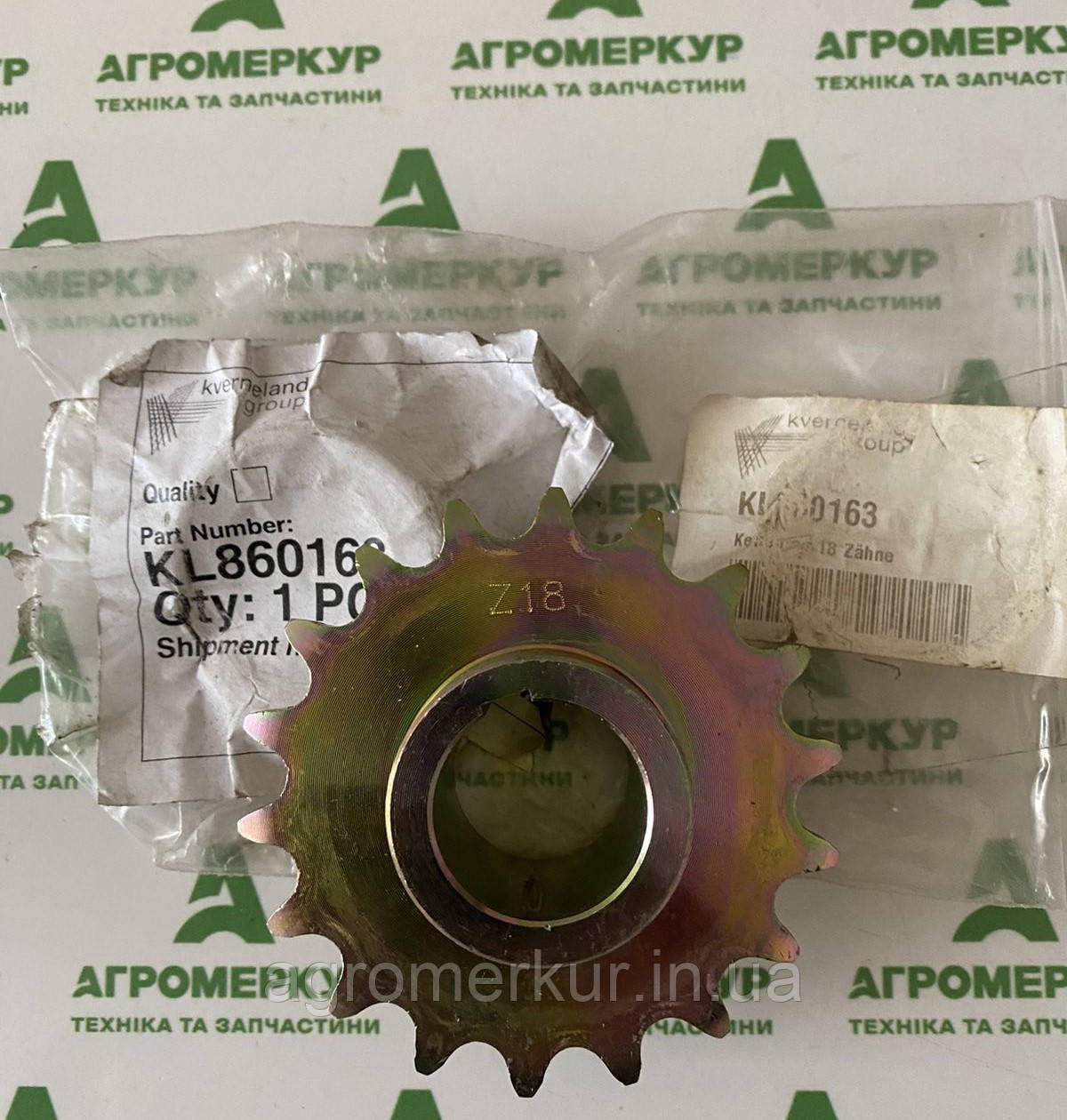 KL860163 Зірочка 18 Kverneland