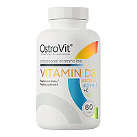 Витамины и минералы OstroVit Vitamin D3 2000 IU + K2 MK-7 + C + Zinc, 60 капсул