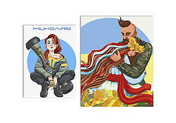 Набір картин за номерами 40х50 см і 30х40 см у термопакеті, ТМ Ідейка, Україна