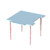 Стол пазл с регулировкой на 4 положения ST-018