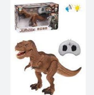 Ігровий динозавр 28см для дітей на пульті управління "Jurassic" зі звуковими та світловими ефектами. 6670, фото 1