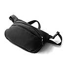 Стильна містка нагрудна сумка через плече Frog чорна тканинна на 3 відділень нейлон soft shell, фото 6