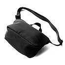 Стильна містка нагрудна сумка через плече Frog чорна тканинна на 3 відділень нейлон soft shell, фото 7