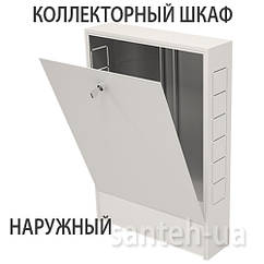 Колекторний шафа зовнішній 615х580х120 на 3 -4 контуру