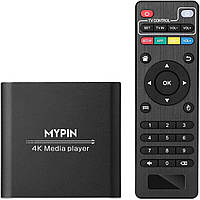 Медиаплеер 4K цифровой MP4-плеер MYPIN MP4 PPT MKV AVI с пультом и поддержкой HDMI/AV