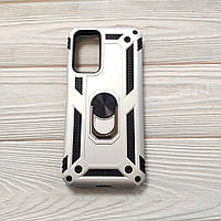 Чохол Armor для Xiaomi Redmi Note 12S протиударний з кільцем Срібло