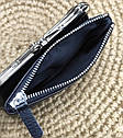 Жіночий гаманець шкіряний чорний 10 * 12 * 3, фото 9