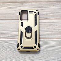 Чохол Armor для Xiaomi Redmi Note 12S протиударний з кільцем Золотий