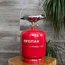 Газовий балон 8 л із пальником і газовим обігрівачем, фото 3
