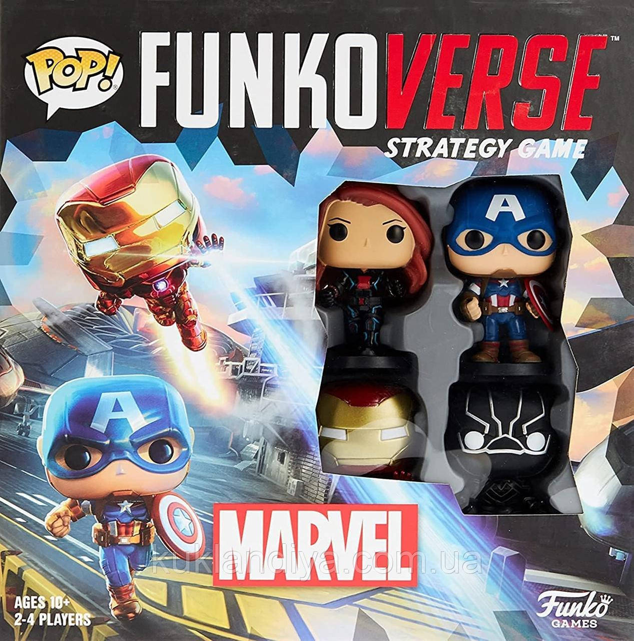 Настільна гра Фанко Поп Месники Funkoverse: Marvel 100 4-Pack 46067, фото 1