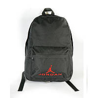 Молодежный черный рюкзак с красным рисунком повседневный в спортивном стиле средний универсальный 0042