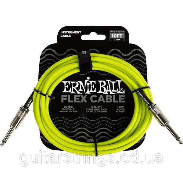 Кабель для гитары Ernie Ball 6414 Flex Instrument Cable 3.05m Straight /Straight, фото 1