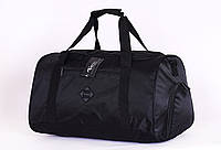 Практичная черная спортивная сумка с карманами для обуви водонепроницаемая 671 - 08