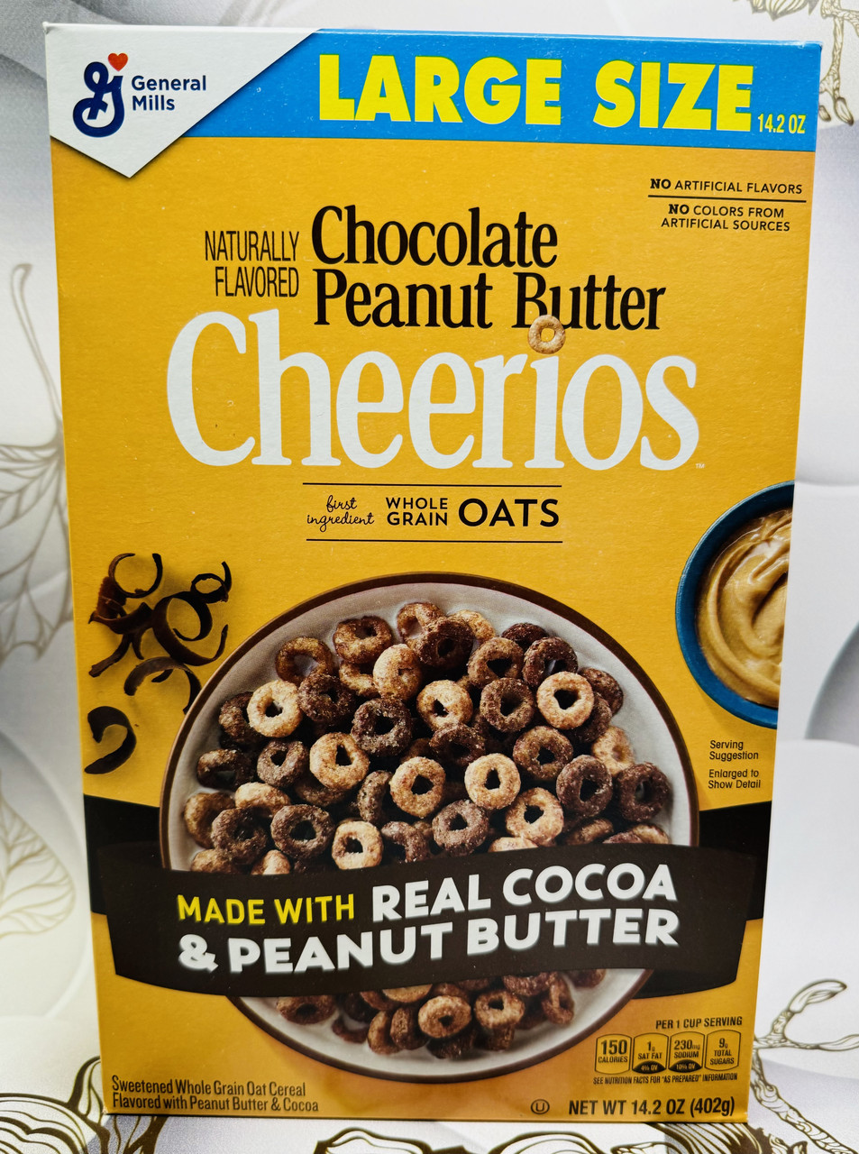 Сухий сніданок Cheerios вівсяні кільця з шоколадом та арахісовою пастою