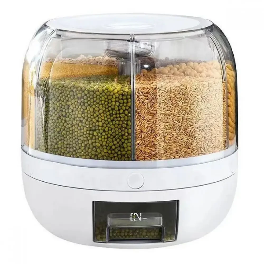 Великий на 10 літрів диспенсер обертовий для круп із зручним дозатором Лучшая цена, фото 1