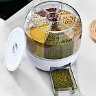 Великий на 10 літрів диспенсер обертовий для круп із зручним дозатором Лучшая цена, фото 3