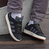 Чоловічі кросівки Adidas Campus Black, фото 6