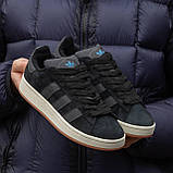 Чоловічі кросівки Adidas Campus Black, фото 8