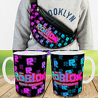 Подарунковий набір: Сумка-бананка + Кружка Роблокс "Roblox", дитячий, для хлопчика (0298)