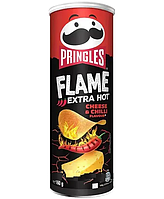 Чипсы острый чили и творог Pringles Flame Extra Hot Cheese Chilli, 165г