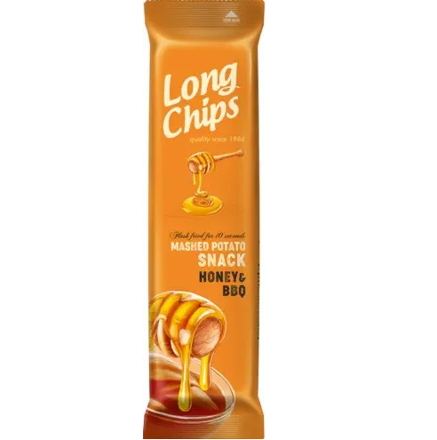 Чіпси Long Chips honey bbq медове барбекю, 75г