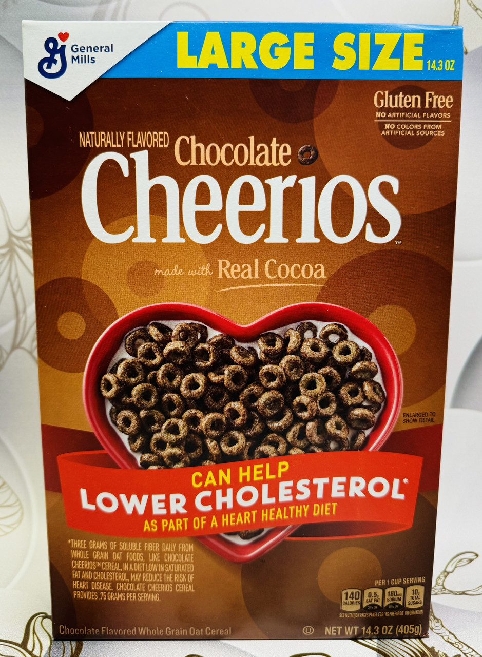 Шоколадний сухий сніданок Cheerios Chocolate вівсяні кільця