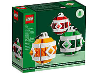 Декоративний Набір Лего Новий Рік - Ялинкові кульки [LEGO 40604 -  Christmas Decor Set]