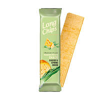 Чіпси Long Chips cheese spring onion сир та зелена цибуля, 75г