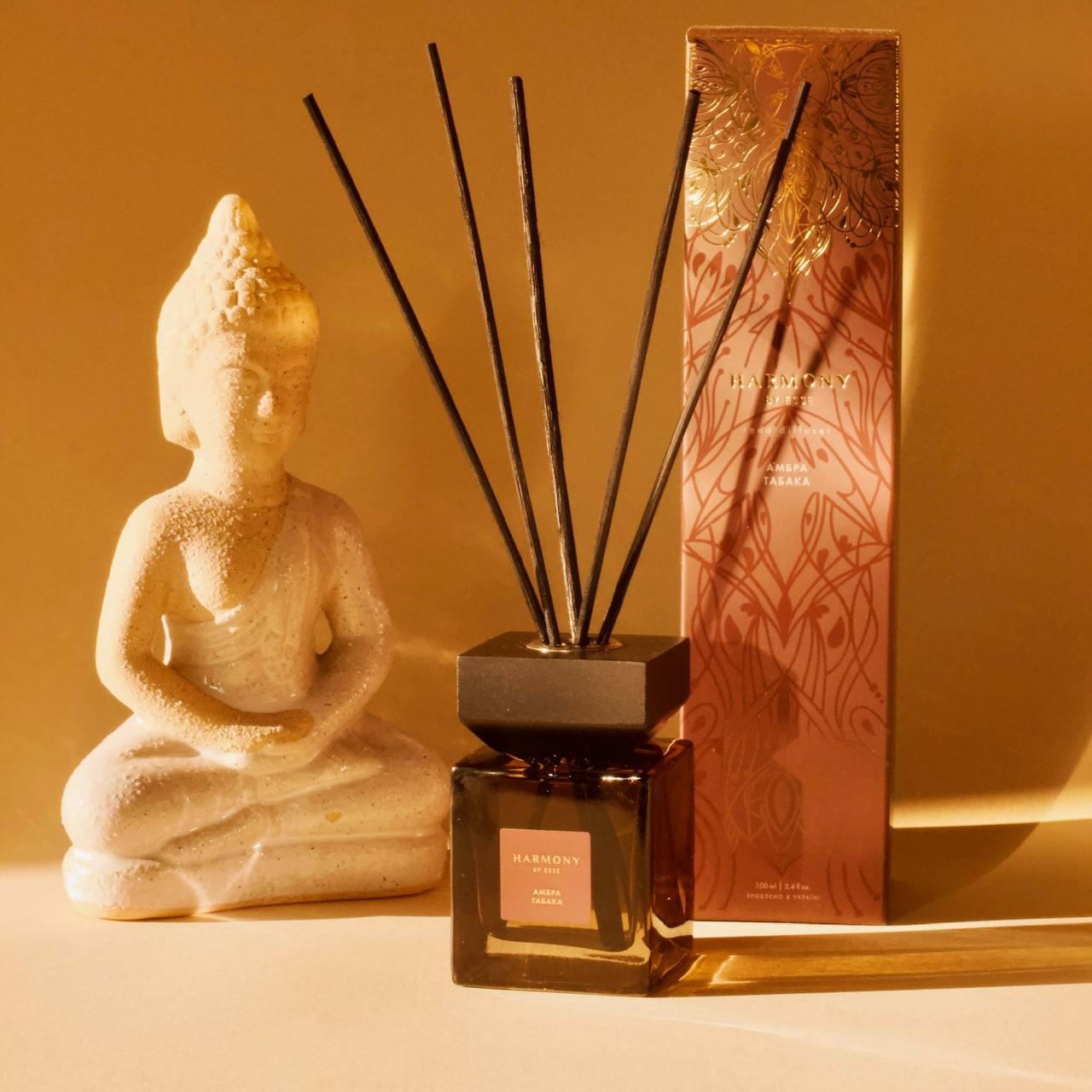 Аромадифузор Amber Tobacco(Амбра Табака) Harmony by ESSE 100мл, фото 1