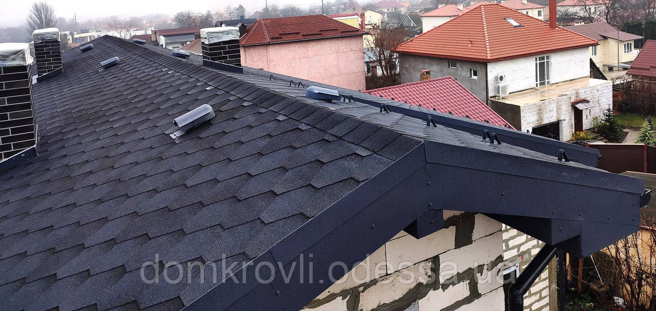Бітумна черепиця Акваізол Мозаїк ісланський берег Україна 25 років гарантії