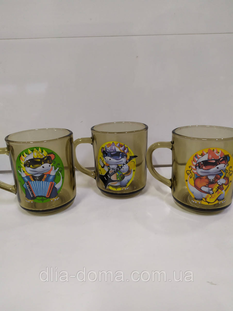 Чашка стекло цилиндр дым символ года Дракончик 250мл  №14238992, фото 1