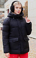 Куртка женская зимняя черная код П828