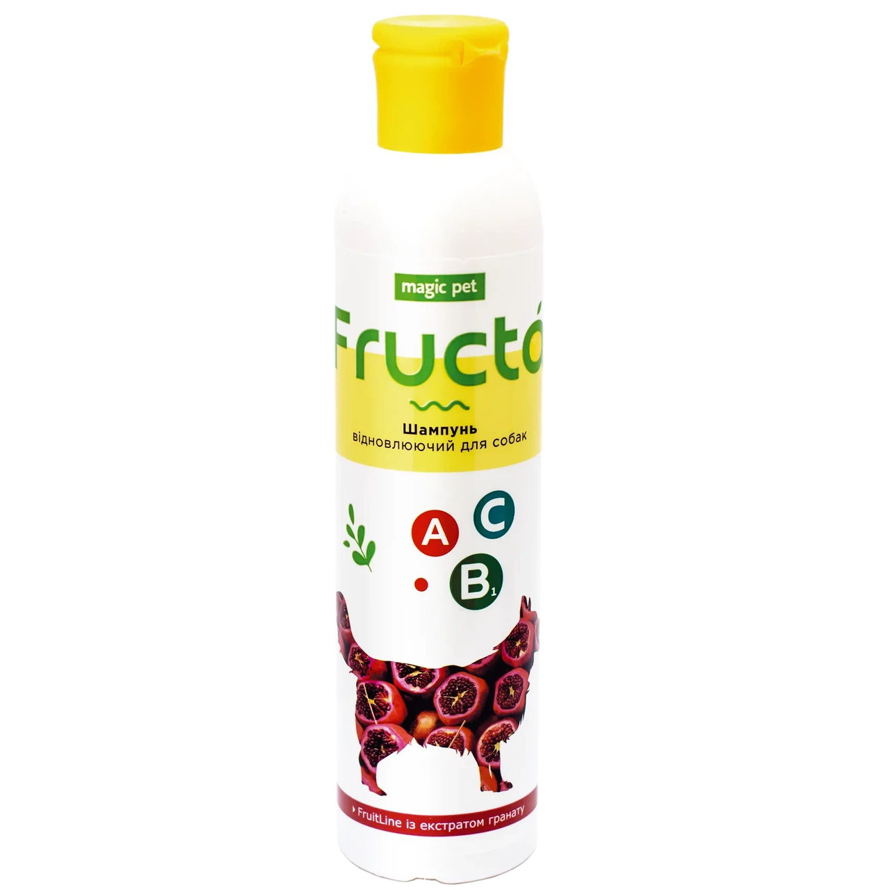 Шампунь для собак Magic Pet Fructa, з екстрактом граната, відновлюючий, 220 мл