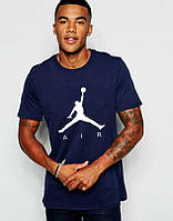 Хлопковая мужская футболка (Джордан) Jordan, с принтом