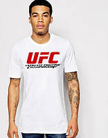 Хлопковая мужская футболка (ЮФС) UFC, с принтом