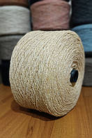 Пряжа шерстяная,нитки для вязания.Производитель Украина. Продажа бобинами (солома)