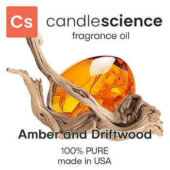 Аромаолія CandleScience - Amber and Driftwood (Янтар та деревина), 5 мл