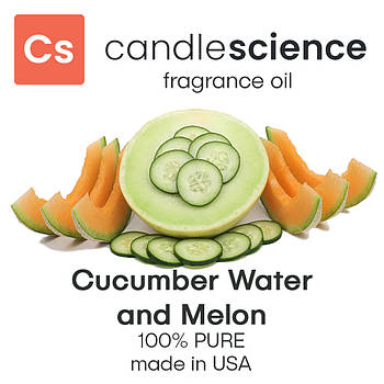 Аромаолія CandleScience - Cucumber Water and Melon (Огіркова вода і диня), 5 мл