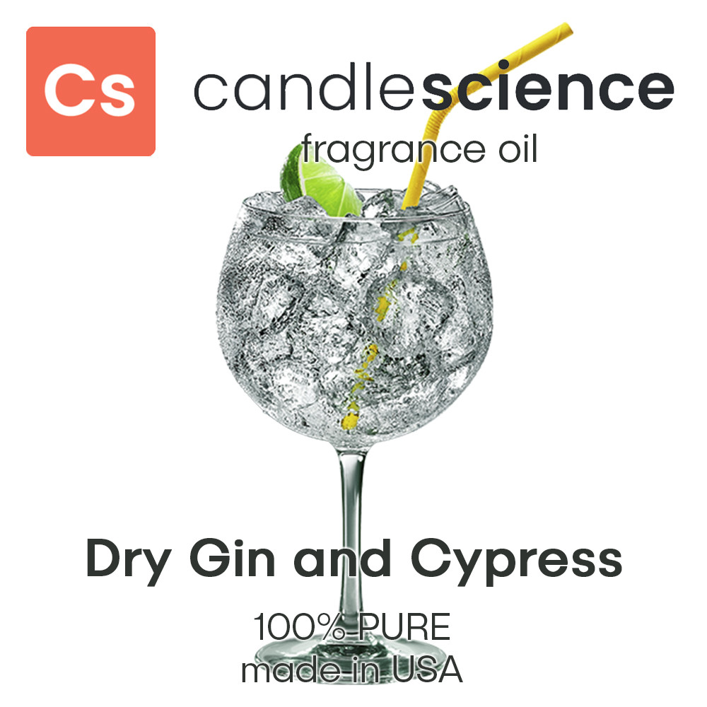 Аромаолія CandleScience - Dry Gin and Cypress (Сухий джин та кипарис), 5 мл