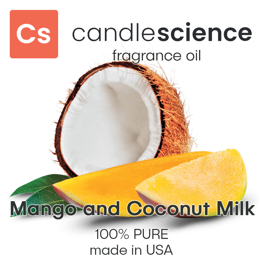 Аромаолія CandleScience - Mango and Coconut Milk (Манго та кокосове молоко), 5 мл