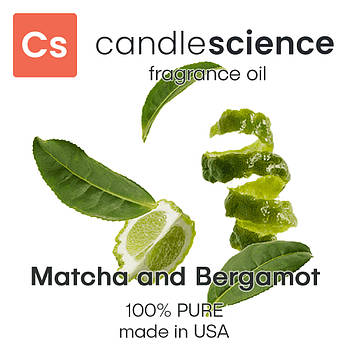 Аромаолія CandleScience - Matcha and Bergamot (Чай матча та бергамот), 5 мл