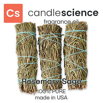 Аромаолія CandleScience - Rosemary Sage (Розмарин і шавлія), 5 мл