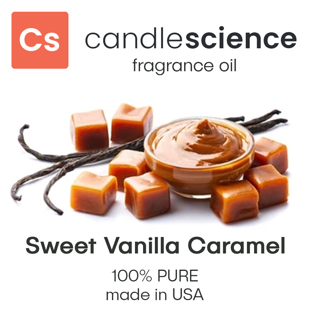 Аромаолія CandleScience - Sweet Vanilla Caramel (Солодка ваніль і карамель), 5 мл, фото 1