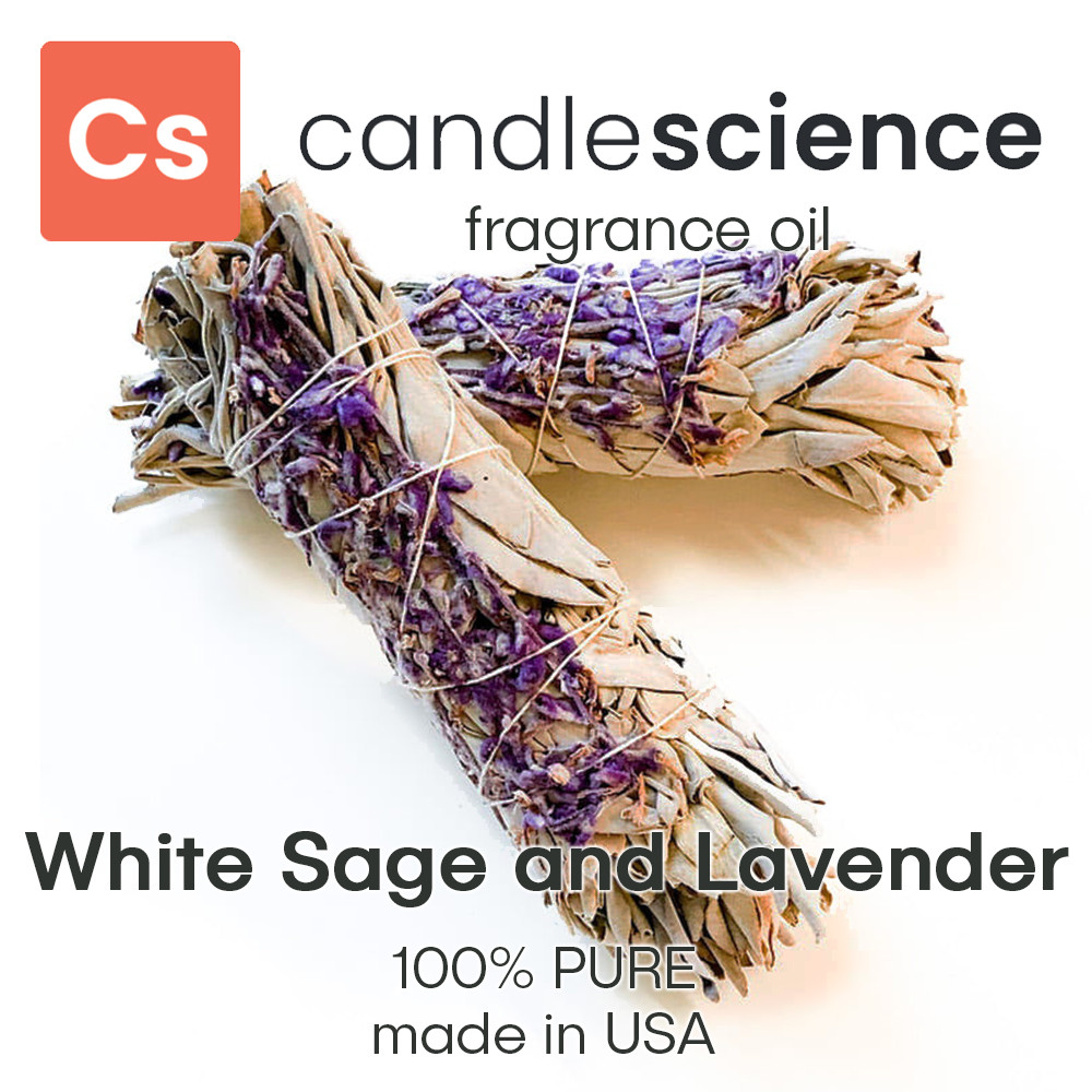 Аромаолія CandleScience - White Sage and Lavender (Шавлія біла і лаванда), 5 мл, фото 1