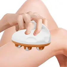 Роликовий-антицелюлітний масажер Body Shape Білий YU227, фото 4
