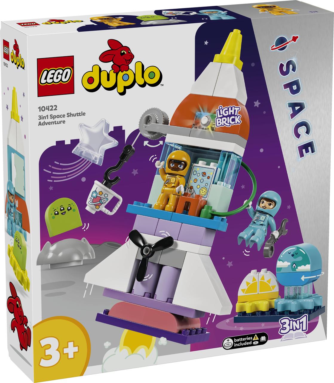 Lego Duplo Конструктор Пригоди на космічному шатлі 3-в-1 10422