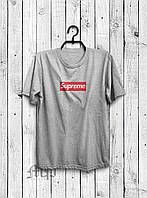 Хлопковая мужская футболка (Суприм) Supreme, с принтом