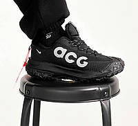 Мужские термо кроссовки Nike ACG Mountain Fly 2 Gore-Tex Black White Найк Гор-Текс черные еврозима